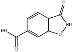 1,2-Benzisoxazole-6-carboxylic acid, 2,3-dihydro-3-oxo- 구조식 이미지