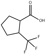 Cyclopentanecarboxylic acid, 2-(trifluoromethyl)- Structure