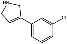 1H-Pyrrole, 3-(3-chlorophenyl)-2,5-dihydro- 구조식 이미지