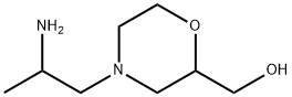 2-Morpholinemethanol, 4-(2-aminopropyl)- Structure