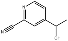 2-Pyridinecarbonitrile, 4-(1-hydroxyethyl)- 구조식 이미지