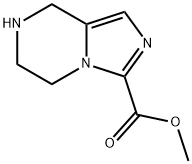 Imidazo[1,5-a]pyrazine-3-carboxylic acid, 5,6,7,8-tetrahydro-, methyl ester Structure