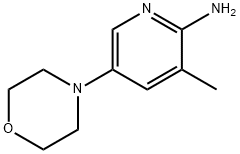 3-methyl-5-morpholin-4-ylpyridin-2-amine Structure