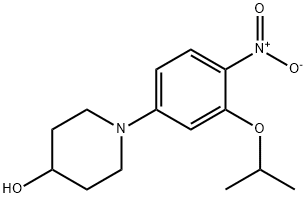 4-Piperidinol, 1-[3-(1-methylethoxy)-4-nitrophenyl]- Structure