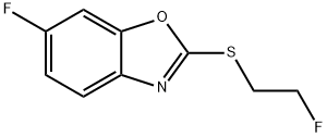 Benzoxazole, 6-fluoro-2-[(2-fluoroethyl)thio]- Structure