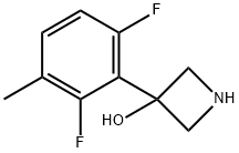 3-(2,6-Difluoro-3-methylphenyl)azetidin-3-ol Structure