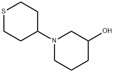 3-Piperidinol, 1-(tetrahydro-2H-thiopyran-4-yl)- Structure