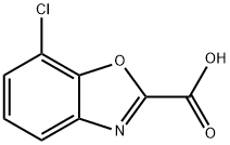 2-Benzoxazolecarboxylic acid, 7-chloro- Structure