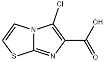 Imidazo[2,1-b]thiazole-6-carboxylic acid, 5-chloro- Structure