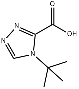 4H-1,2,4-Triazole-3-carboxylic acid, 4-(1,1-dimethylethyl)- 구조식 이미지