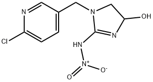 1H-Imidazol-4-ol, 1-[(6-chloro-3-pyridinyl)methyl]-4,5-dihydro-2-(nitroamino)- Structure