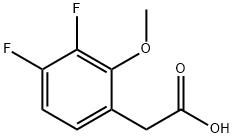 3,4-Difluoro-2-methoxyphenylacetic acid 구조식 이미지