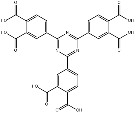 1,2-Benzenedicarboxylic acid, 4,4',4''-(1,3,5-triazine-2,4,6-triyl)tris- 구조식 이미지