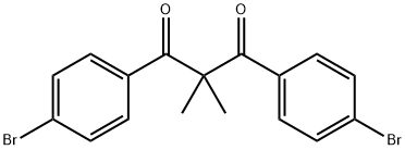 1,3-Propanedione, 1,3-bis(4-bromophenyl)-2,2-dimethyl- Structure