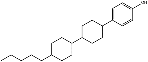 Phenol, 4-(4'-pentyl[1,1'-bicyclohexyl]-4-yl)- Structure