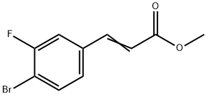 2-Propenoic acid, 3-(4-bromo-3-fluorophenyl)-, methyl ester Structure