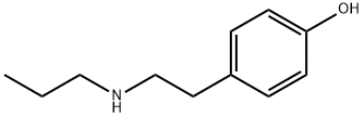 Phenol, 4-[2-(propylamino)ethyl]- Structure