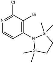 1-(2-Chloro-3-bromopyridin-4-yl))-2,2,5,5-TETRAMETHYL-1-AZA-2,5-DISILACYCLOPENTANE Structure