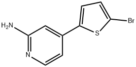 2-Amino-4-(5-bromothienyl-2-yl)pyridine 구조식 이미지