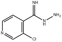 4-Pyridinecarboximidic acid, 3-chloro-, hydrazide Structure