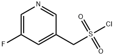 3-Pyridinemethanesulfonyl chloride, 5-fluoro- Structure