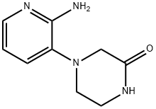 2-Piperazinone, 4-(2-amino-3-pyridinyl)- Structure