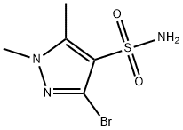 3-bromo-1,5-dimethyl-1H-pyrazole-4-sulfonamide Structure