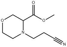 methyl 4-(2-cyanoethyl)morpholine-3-carboxylate 구조식 이미지