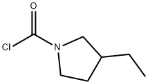 3-ethylpyrrolidine-1-carbonyl chloride 구조식 이미지