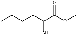 Hexanoic acid, 2-mercapto-, methyl ester Structure