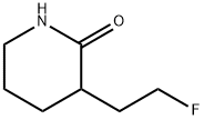 3-(2-fluoroethyl)piperidin-2-one 구조식 이미지