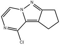 7H-Cyclopenta[3,4]pyrazolo[1,5-a]pyrazine, 1-chloro-8,9-dihydro- Structure