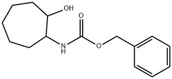 (2-Hydroxy-cycloheptyl)-carbamic acid benzyl ester Structure