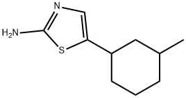 2-Thiazolamine, 5-(3-methylcyclohexyl)- 구조식 이미지