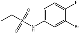 N-(3-Bromo-4-fluorophenyl)ethanesulfonamide Structure