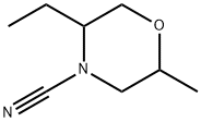 4-Morpholinecarbonitrile, 5-ethyl-2-methyl- Structure