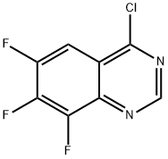 Quinazoline, 4-chloro-6,7,8-trifluoro- Structure