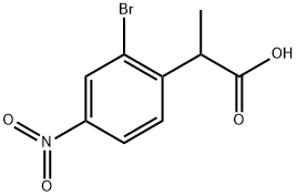 2-(2-Bromo-4-nitrophenyl)propanoic acid 구조식 이미지