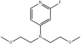 4-Pyridinamine, 2-fluoro-N,N-bis(2-methoxyethyl)- Structure