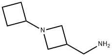 3-Azetidinemethanamine, N-cyclobutyl- Structure