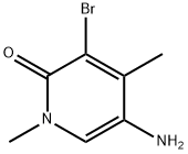 2(1H)-Pyridinone, 5-amino-3-bromo-1,4-dimethyl- Structure