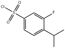 Benzenesulfonyl chloride, 3-fluoro-4-(1-methylethyl)- 구조식 이미지