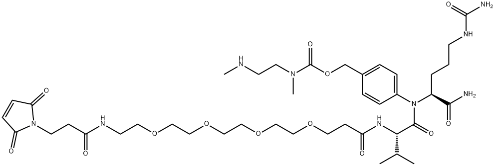 Mal-PEG4-VC-PAB-DMEA 구조식 이미지