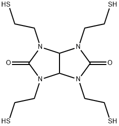 Tetrahydro-1,3,4,6-tetrakis(2-mercaptoethyl)imidazo[4,5-d]imidazole-2,5(1H,3H)-dione Structure