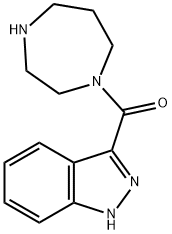 Methanone, (hexahydro-1H-1,4-diazepin-1-yl)-1H-indazol-3-yl- Structure