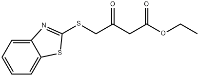 Butanoic acid, 4-(2-benzothiazolylthio)-3-oxo-, ethyl ester Structure