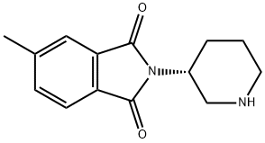 1H-Isoindole-1,3(2H)-dione, 5-methyl-2-(3R)-3-piperidinyl- 구조식 이미지