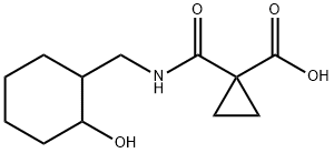 Cyclopropanecarboxylic acid, 1-[[[(2-hydroxycyclohexyl)methyl]amino]carbonyl]- Structure