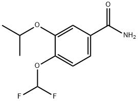 Benzamide, 4-(difluoromethoxy)-3-(1-methylethoxy)- 구조식 이미지