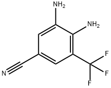 Benzonitrile, 3,4-diamino-5-(trifluoromethyl)- 구조식 이미지